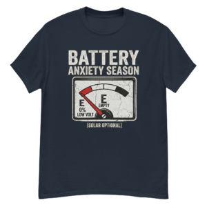 Battery Anxiety Season – Unisex classic tee | Design by DNNI